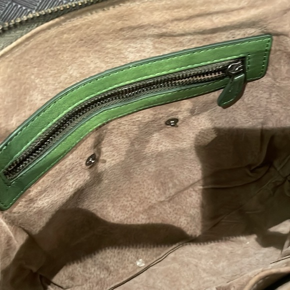 Green Checkered Shoulder Bag - Picture 4 of 5